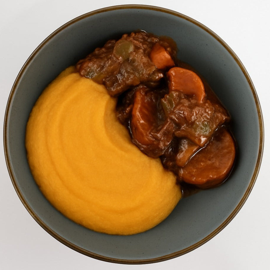 Plateada con Puré de Camote